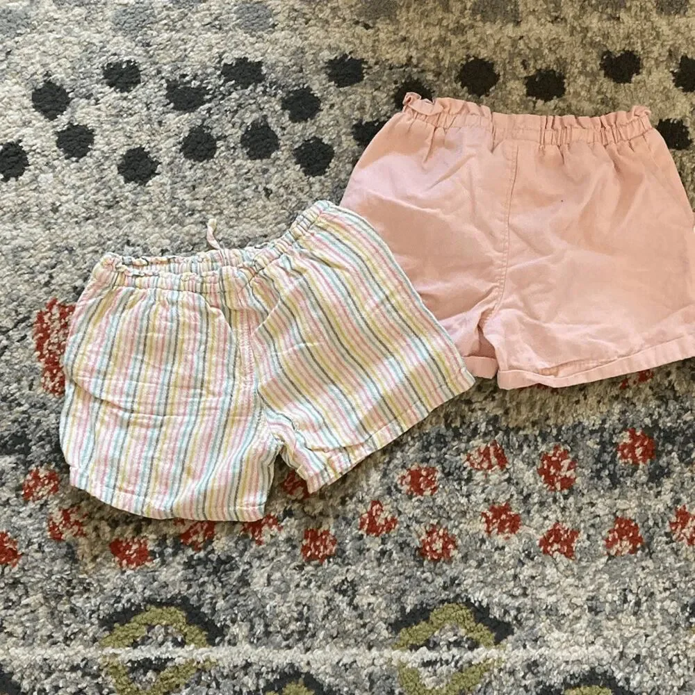 Toddler Girls Shorts Bundle 5T Old Navy & OshKosh Summer 2-Pair Lot